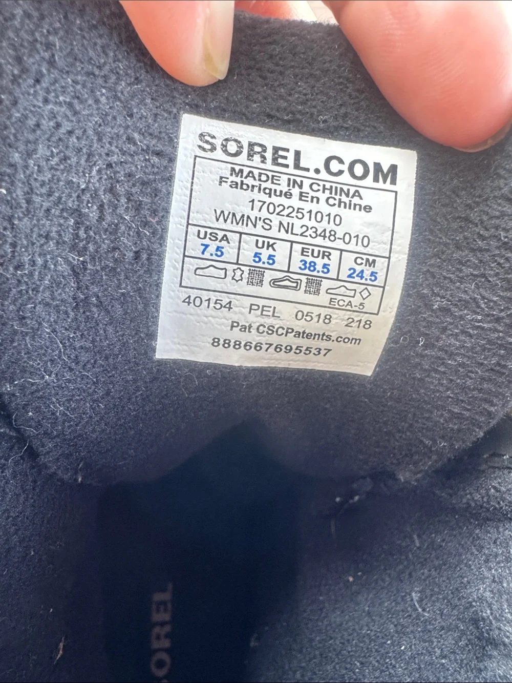 Sorel Women’s Slimpack II Lace Winter Waterproof Boot Size 7.5 Duck Style